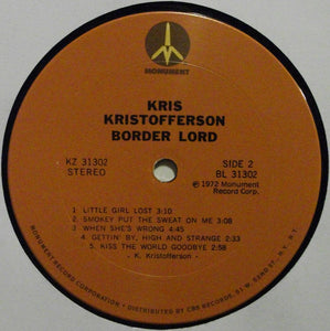 Kris Kristofferson : Border Lord (LP, Album)