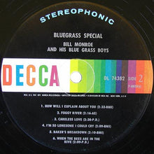 Load image into Gallery viewer, Bill Monroe And His Blue Grass Boys* : Bluegrass Special (LP, Album)
