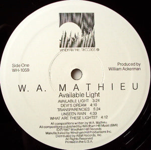 W. A. Mathieu* : Available Light (LP, Album)