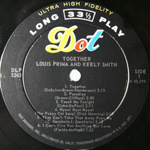 Load image into Gallery viewer, Louis Prima And Keely Smith* : Together (LP, Album, Mono)
