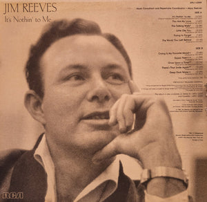 Jim Reeves : It's Nothin' To Me (LP, Album)