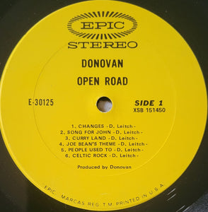 Donovan : Open Road (LP, Album, Ter)
