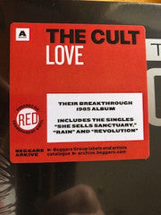 The Cult : Love (LP, Album, RE, Red)