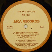 Load image into Gallery viewer, Mel Tillis : Are You Sincere (LP, Album, Pin)
