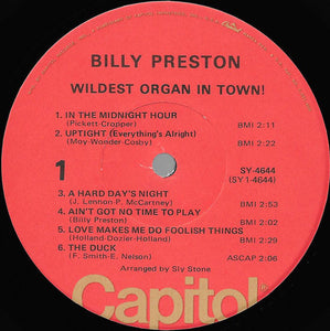 Billy Preston : Wildest Organ In Town! (LP, Album, RE)