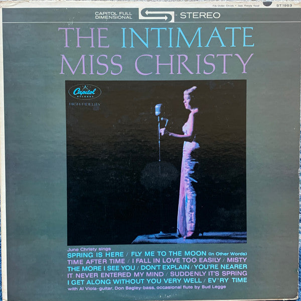 June Christy : The Intimate Miss Christy (LP, Album, LA )