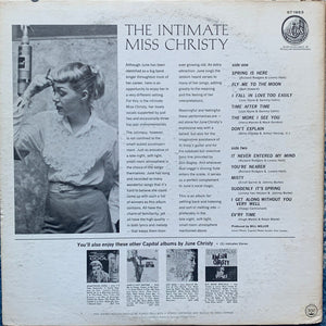 June Christy : The Intimate Miss Christy (LP, Album, LA )