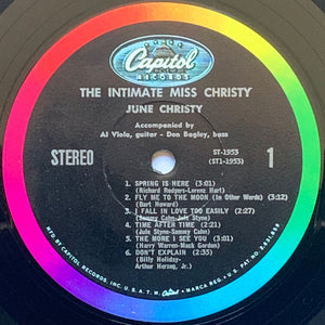 June Christy : The Intimate Miss Christy (LP, Album, LA )