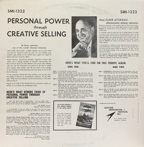 Elmer G. Leterman : Personal Power Through Creative Selling (LP)