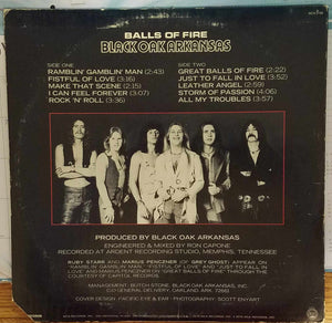 Black Oak Arkansas : Balls Of Fire (LP, Album, Glo)