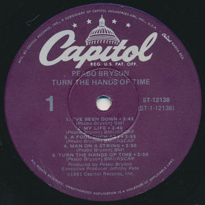 Peabo Bryson : Turn The Hands Of Time (LP, Album)