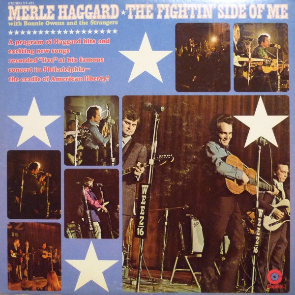 Merle Haggard With Bonnie Owens And The Strangers (5) : The Fightin' Side Of Me (LP, Album, RE, Los)