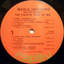 Load image into Gallery viewer, Merle Haggard With Bonnie Owens And The Strangers (5) : The Fightin&#39; Side Of Me (LP, Album, RE, Los)
