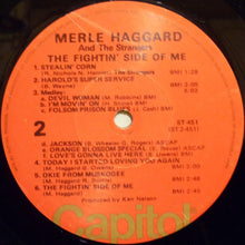 Load image into Gallery viewer, Merle Haggard With Bonnie Owens And The Strangers (5) : The Fightin&#39; Side Of Me (LP, Album, RE, Los)
