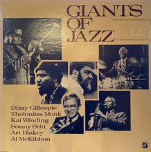 Charger l&#39;image dans la galerie, Dizzy Gillespie, Thelonius Monk*, Kai Winding, Sonny Stitt, Art Blakey, Al McKibbon : Giants Of Jazz (LP, Album, Promo)
