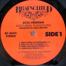 Laden Sie das Bild in den Galerie-Viewer, Russ Freeman (2) : Nocturnal Playground (LP, Album, Ele)
