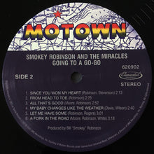 Laden Sie das Bild in den Galerie-Viewer, Smokey Robinson And The Miracles* : Going To A Go-Go (LP, Album, Ltd, RE, 140)
