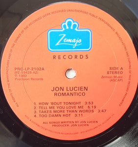 Jon Lucien : Romantico (LP, Album, RE)