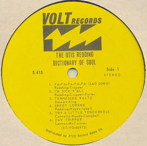 Otis Redding : The Otis Redding Dictionary Of Soul - Complete & Unbelievable (LP, Album)