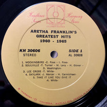 Charger l&#39;image dans la galerie, Aretha Franklin : Aretha Franklin&#39;s Greatest Hits 1960-1965 (LP, Comp)
