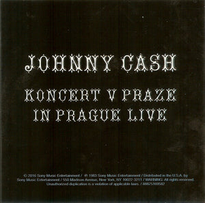 Johnny Cash : Koncert V Praze (In Prague Live) (CD, Album, RE)