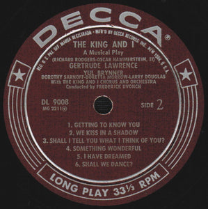 Rodgers And Hammerstein*, Yul Brynner, Gertrude Lawrence : The King And I (The Original Cast Album) (LP, Album, Mono, RE, Glo)