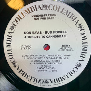Don Byas / Bud Powell : A Tribute To Cannonball (LP, Album, Promo, San)