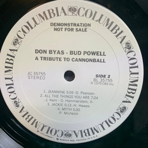Don Byas / Bud Powell : A Tribute To Cannonball (LP, Album, Promo, San)