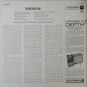 Rhonda Fleming With Frank Comstock And His Orchestra : Rhonda (LP, Album, Mono)
