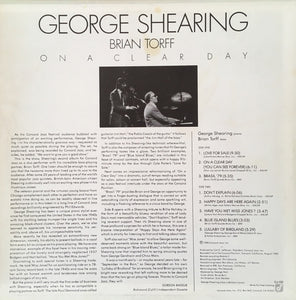 George Shearing & Brian Torff : On A Clear Day (LP, Album)