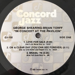 George Shearing & Brian Torff : On A Clear Day (LP, Album)
