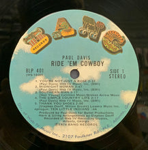 Load image into Gallery viewer, Paul Davis (3) : Ride &#39;Em Cowboy (LP, Album, Ter)
