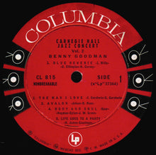 Laden Sie das Bild in den Galerie-Viewer, Benny Goodman : The Famous 1938 Carnegie Hall Jazz Concert - Vol. 2 (LP, Album, Mono, RE)
