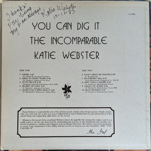 Katie Webster : You Can Dig It The Incomparable Katie Webster (LP, Album)