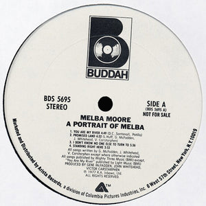 Melba Moore : A Portrait Of Melba (LP, Album, Promo, RP)