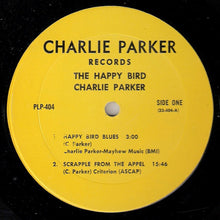 Laden Sie das Bild in den Galerie-Viewer, Charlie Parker : The Happy &quot;Bird&quot; (LP)
