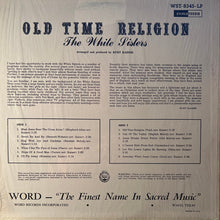 Laden Sie das Bild in den Galerie-Viewer, The White Sisters (2) : Old Time Religion (LP)
