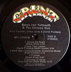 Paul Kantner, Grace Slick & David Freiberg : Baron Von Tollbooth & The Chrome Nun (LP, Album)