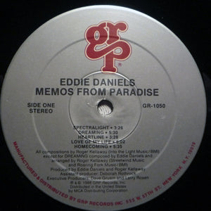 Eddie Daniels : Memos From Paradise (LP, Album)