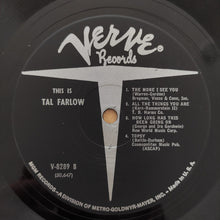 Laden Sie das Bild in den Galerie-Viewer, Tal Farlow : This Is Tal Farlow (LP, Album, Mono)
