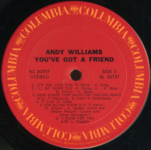 Andy Williams : You've Got A Friend (LP, Album)