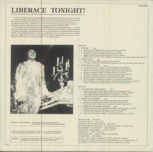 Liberace : Liberace Tonight! (LP, Club, CRC)