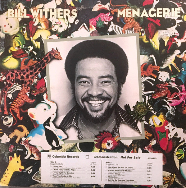 Bill Withers : Menagerie (LP, Album, Promo, Ter)