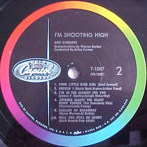 Ann Richards : I'm Shooting High (LP, Album, Mono, RP)