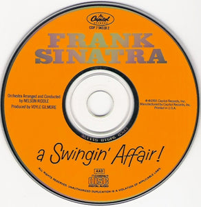 Frank Sinatra : A Swingin' Affair! (CD, Album, RE, RM)