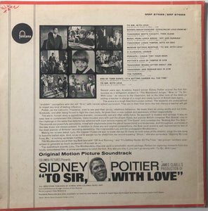 Various : To Sir, With Love Original Motion Picture Soundtrack (LP, Album, Mono, RP)