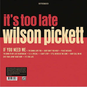 Wilson Pickett : It's Too Late (LP, Album, RP, 60t)
