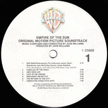 Laden Sie das Bild in den Galerie-Viewer, John Williams (4) : Empire Of The Sun (Original Motion Picture Soundtrack) (LP, Album, Spe)

