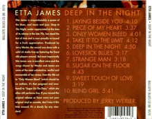 Load image into Gallery viewer, Etta James : Deep In The Night (CD, Album)
