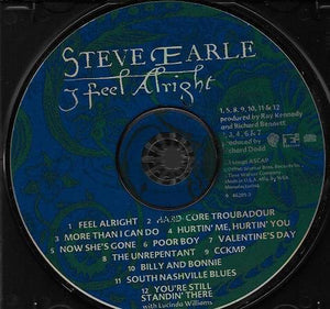 Steve Earle : I Feel Alright (CD, Album)